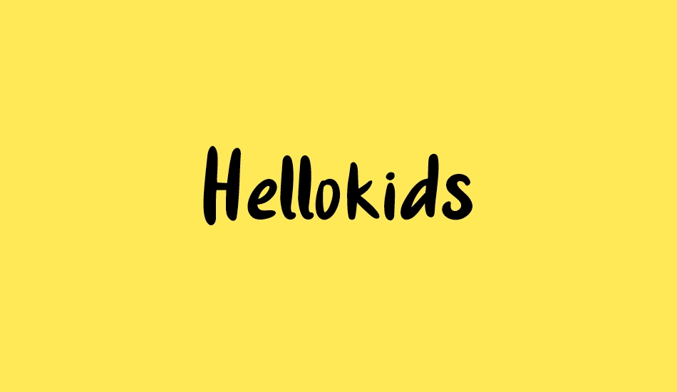 Hellokids font big