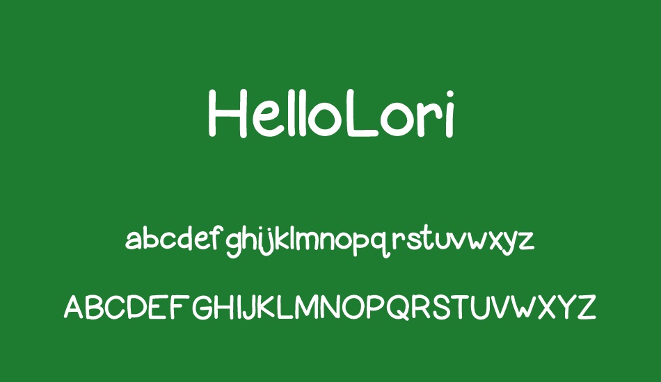 HelloLori font