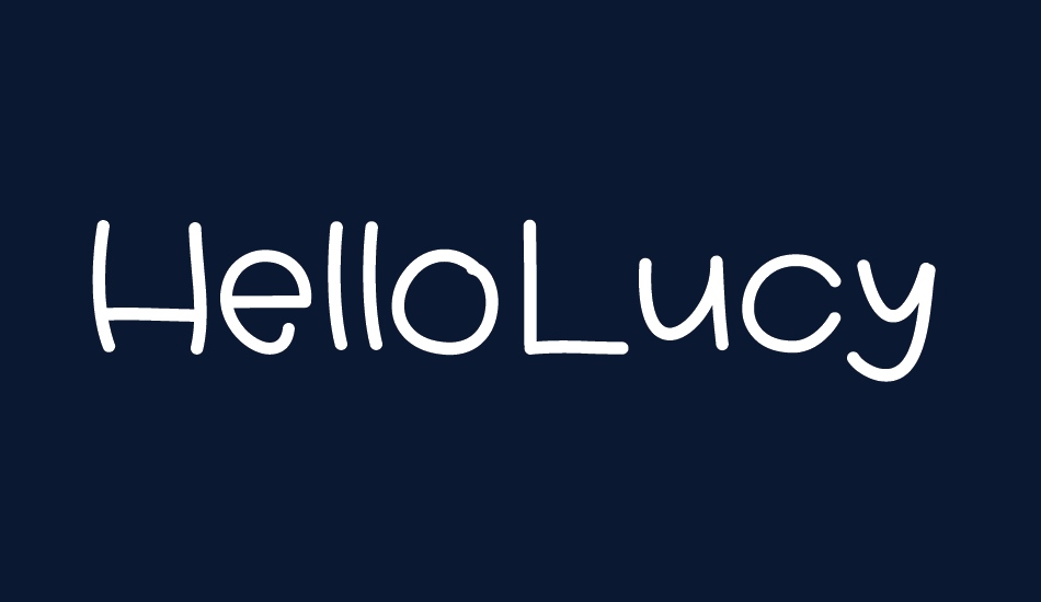 HelloLucy font big