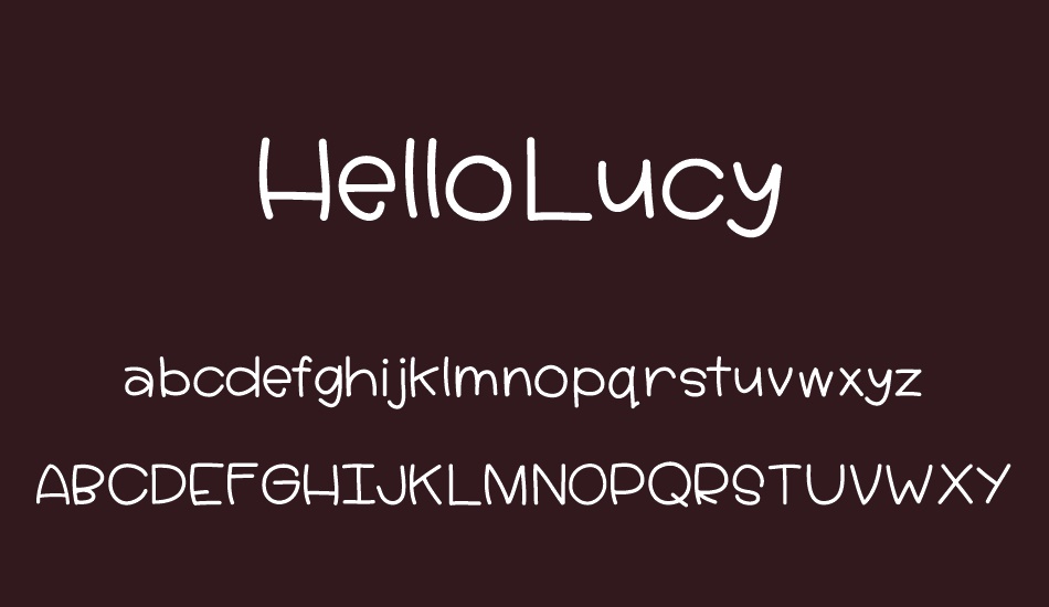 HelloLucy font