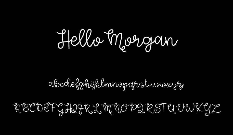 HelloMorgan font