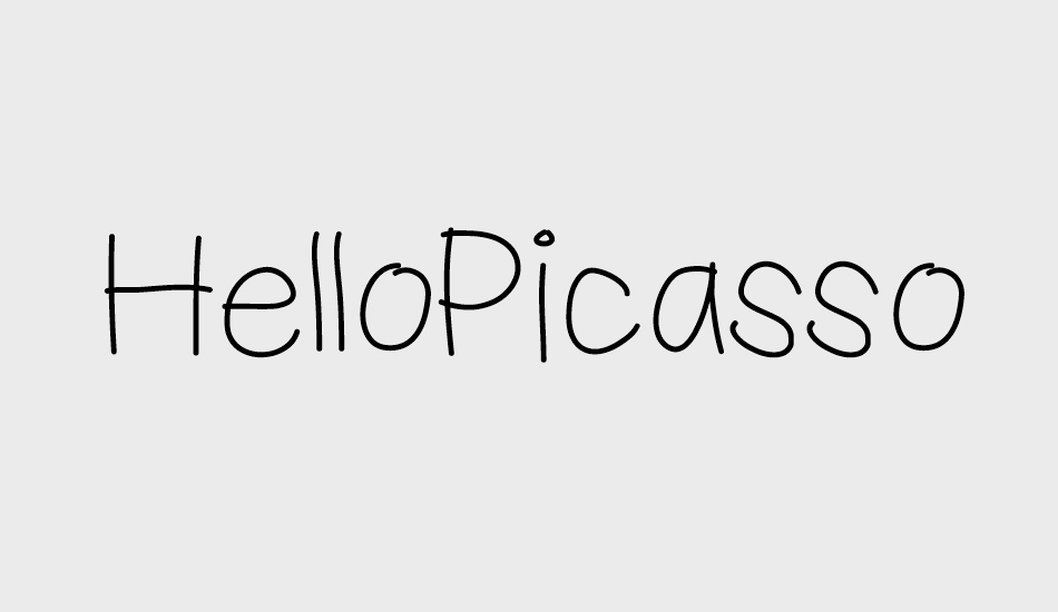 HelloPicasso font big