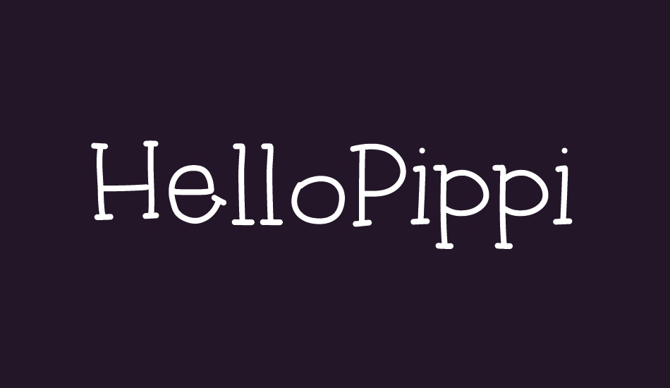 HelloPippi font big