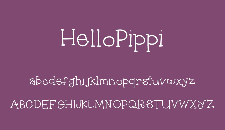 HelloPippi font