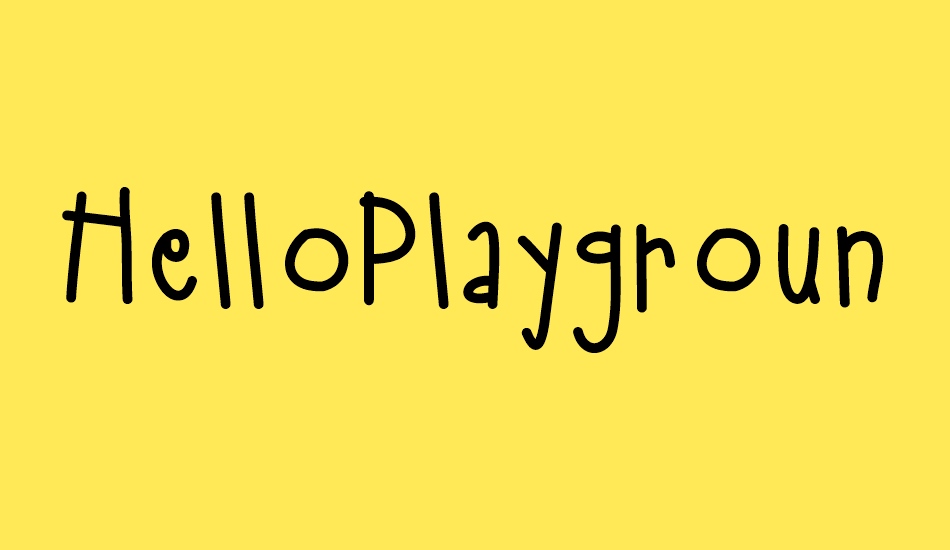 HelloPlayground font big