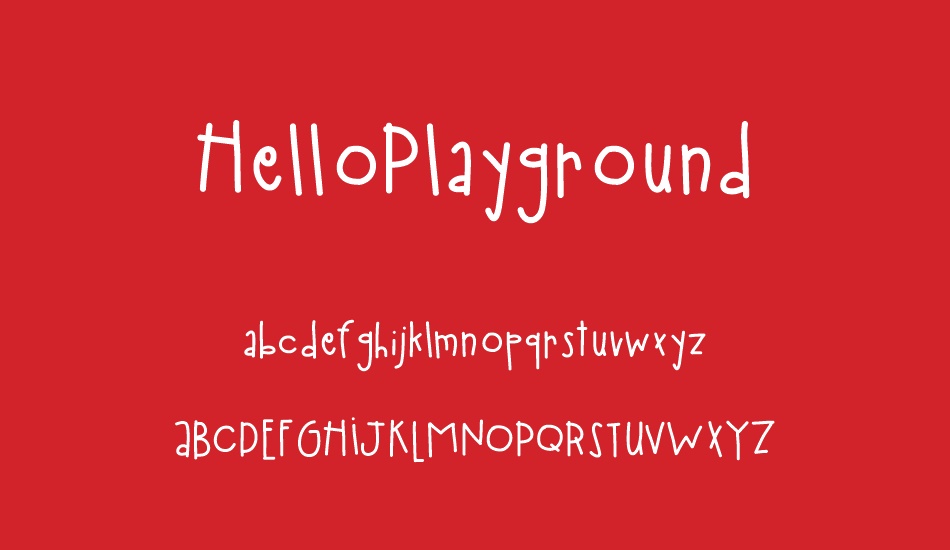 HelloPlayground font