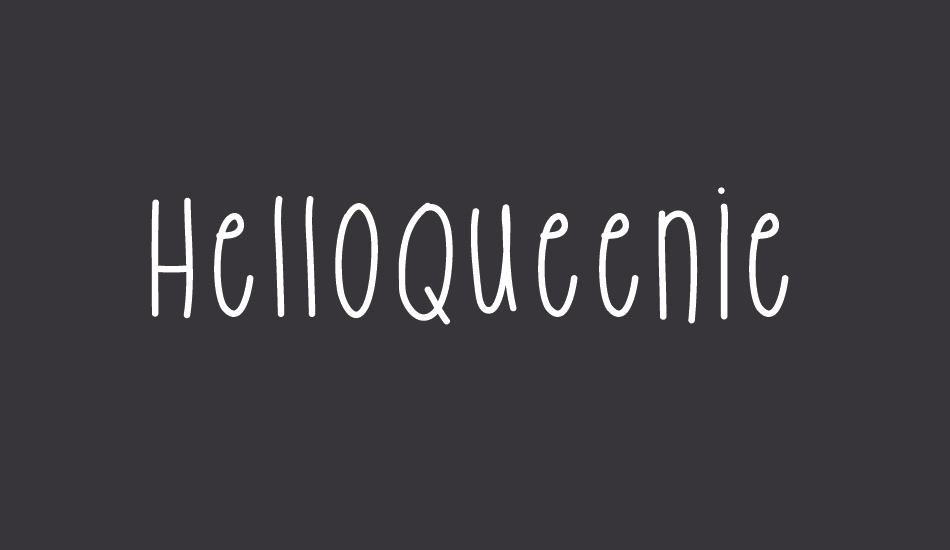 HelloQueenie font big