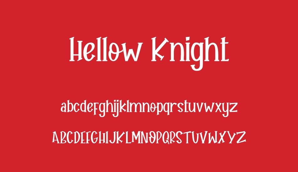 Hellow Knight font