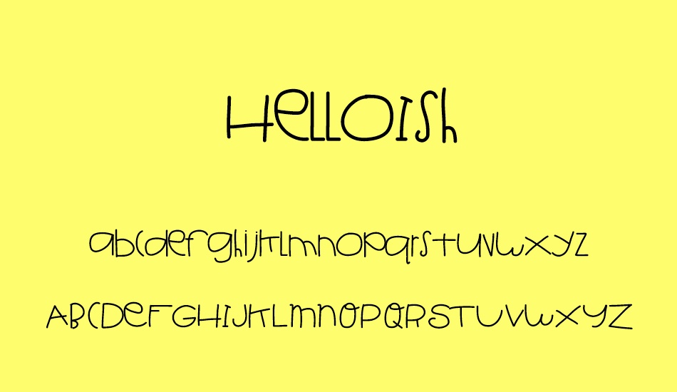 HelloIsh font