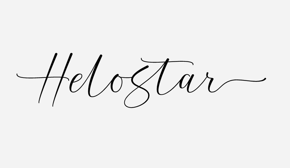 Helostar font big