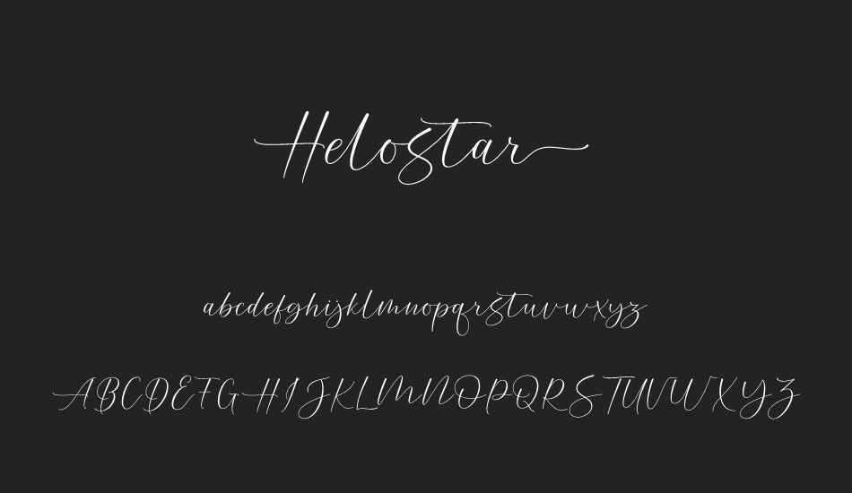 Helostar font