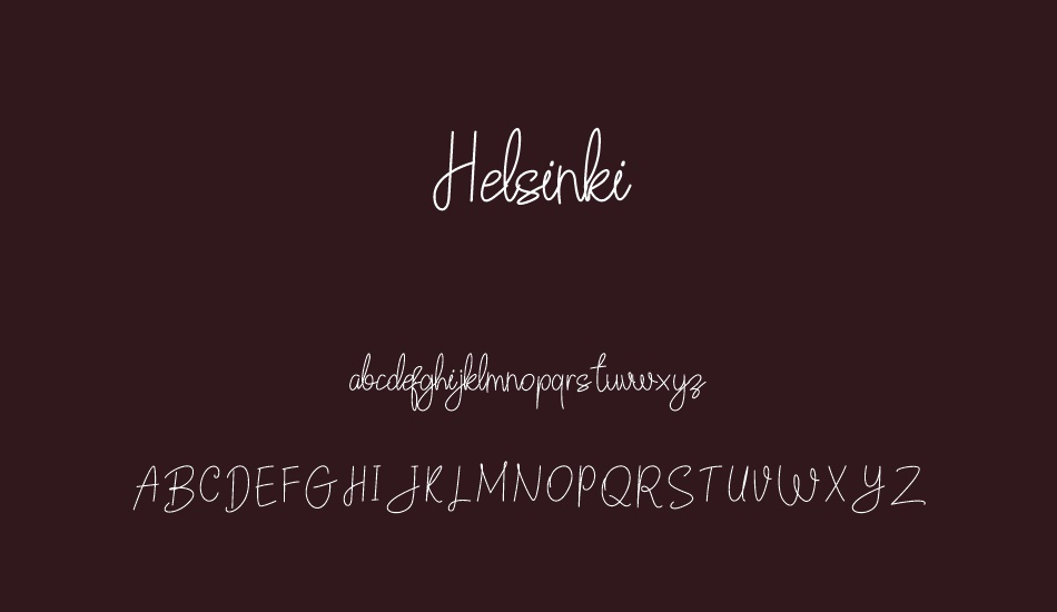 Helsinki Free font