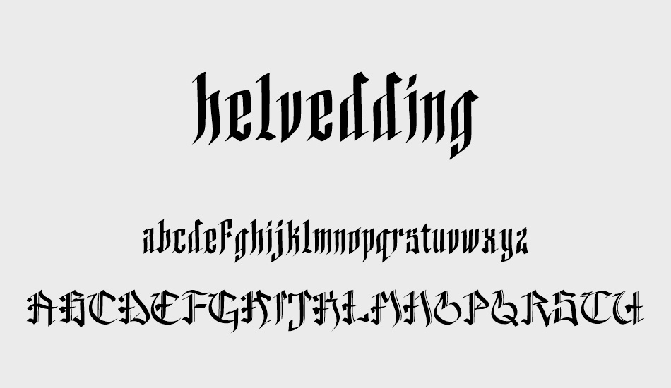 helvedding font