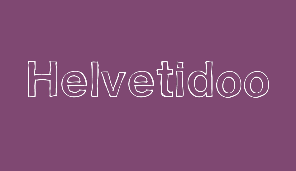 Helvetidoodle by Ed T font big