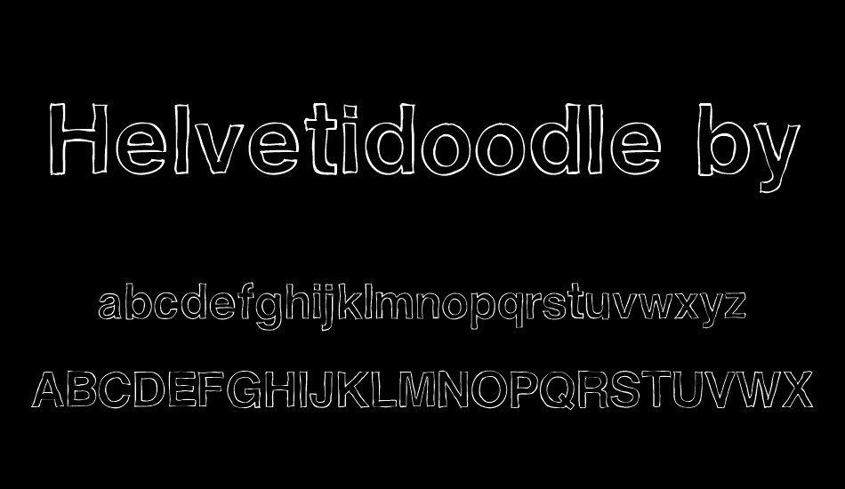 Helvetidoodle by Ed T font