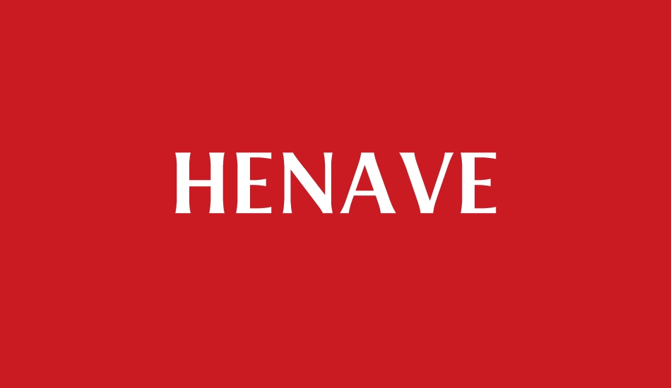 HENAVE Regular DEMO font big