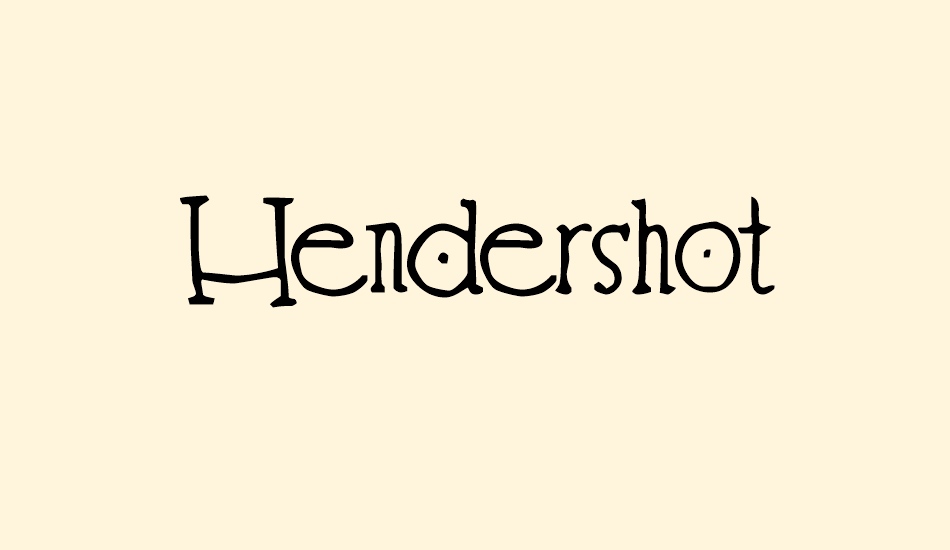 Hendershot font big