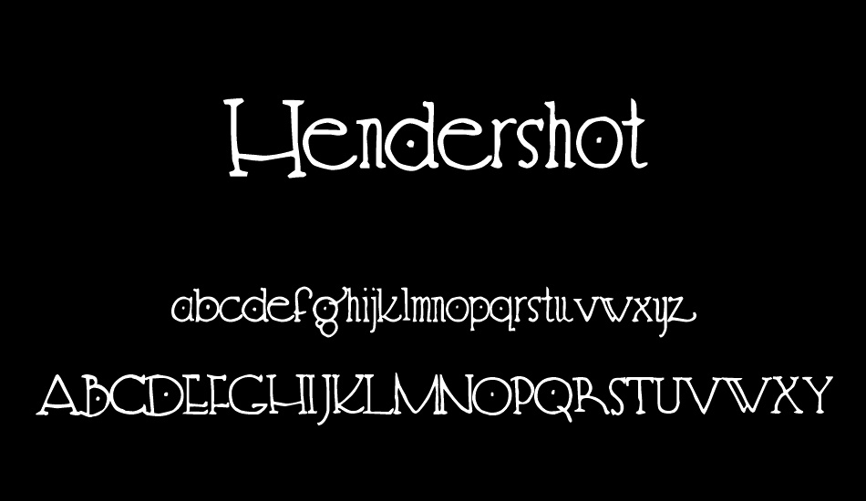 Hendershot font