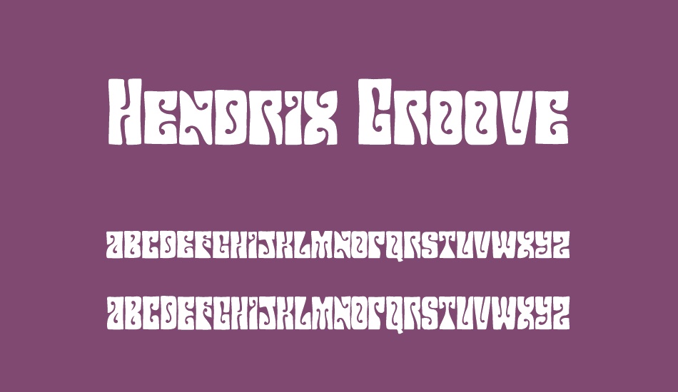 Hendrix Groove font