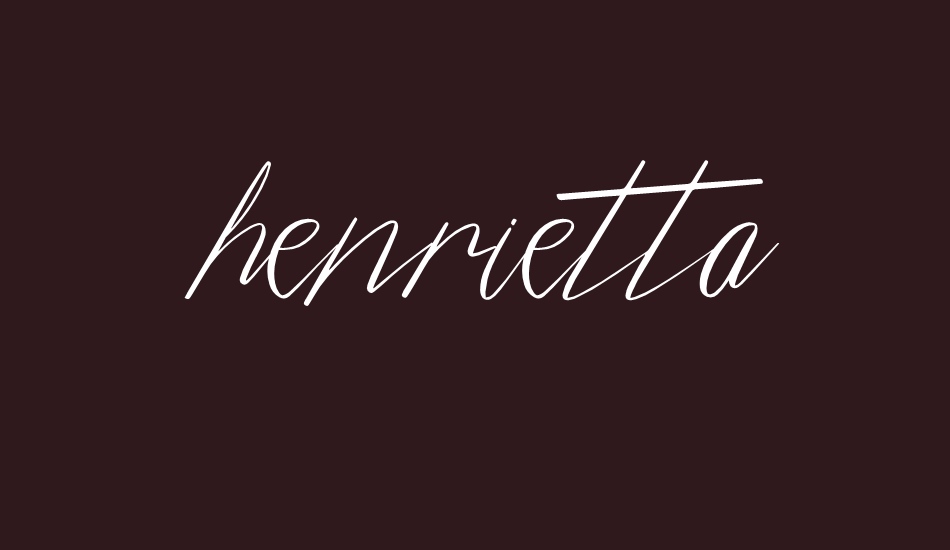 henrietta font big