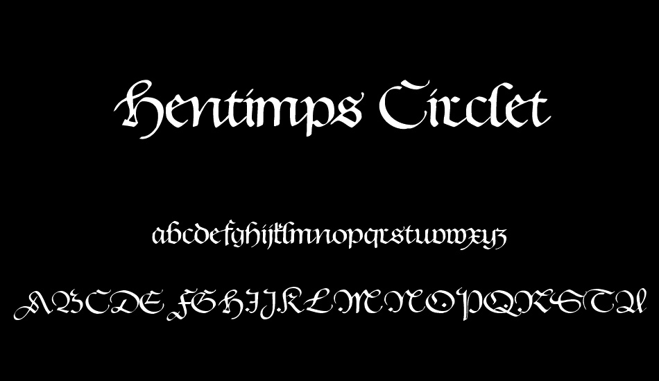 Hentimps Circlet font