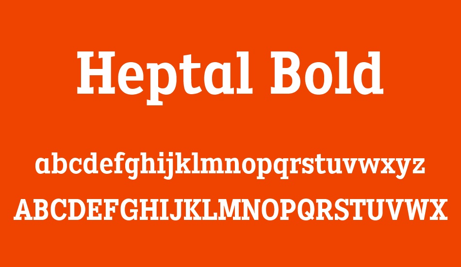 Heptal Bold font