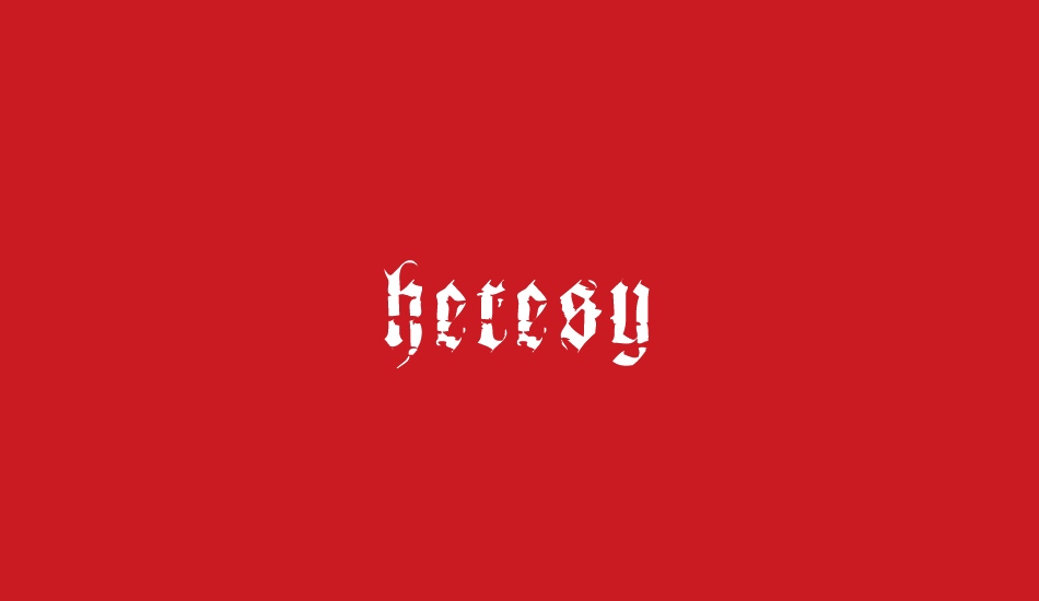 heresy font big