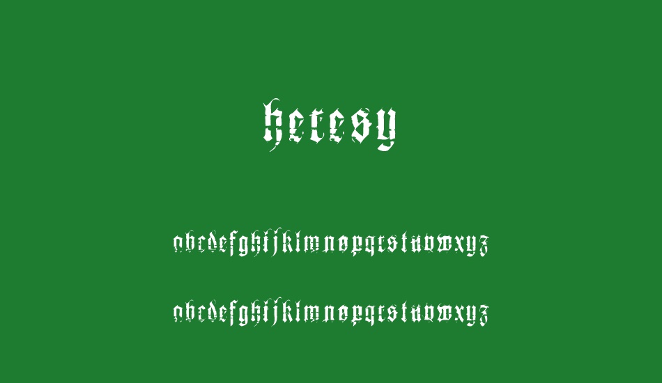 heresy font