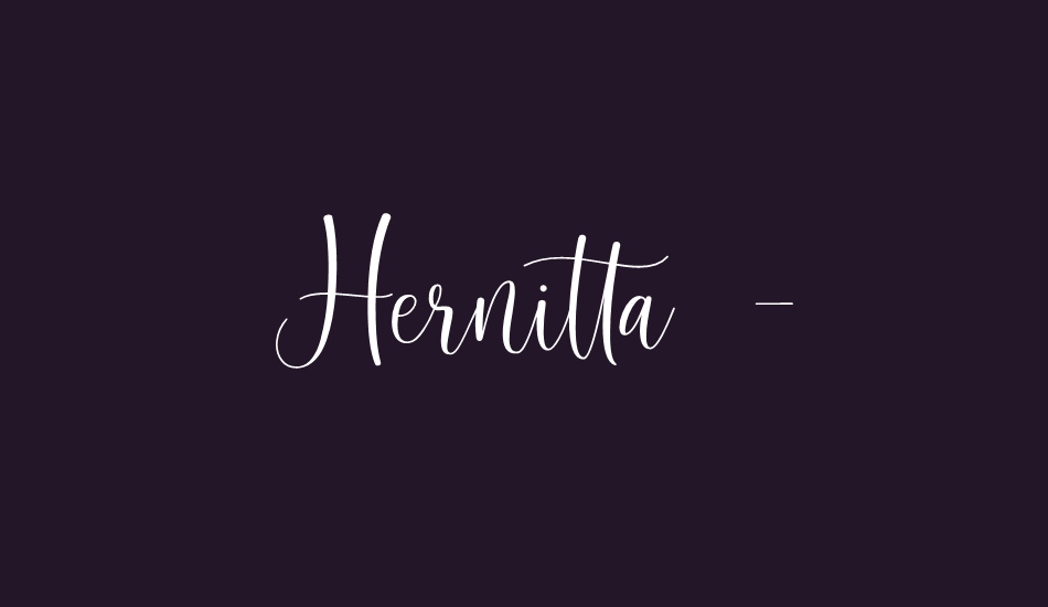 hernitta---personal-use font big