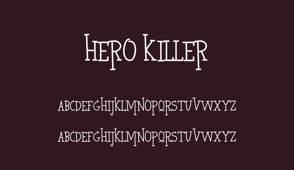 HERO KILLER font