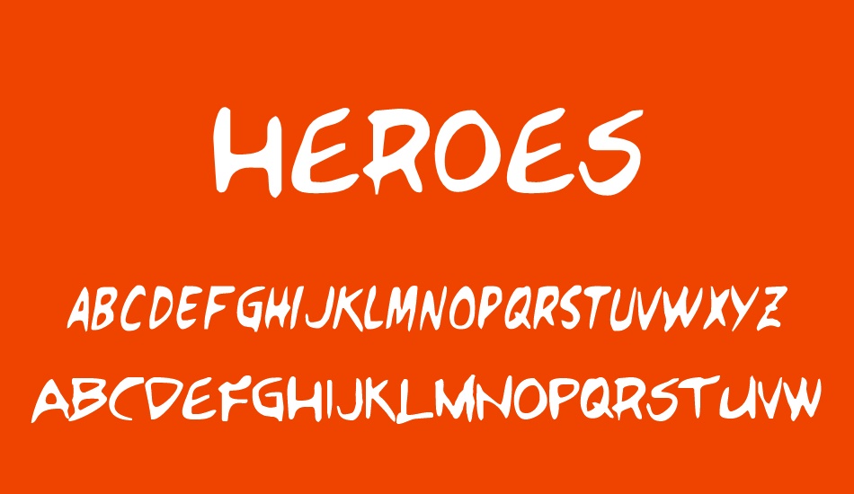 HEROES font