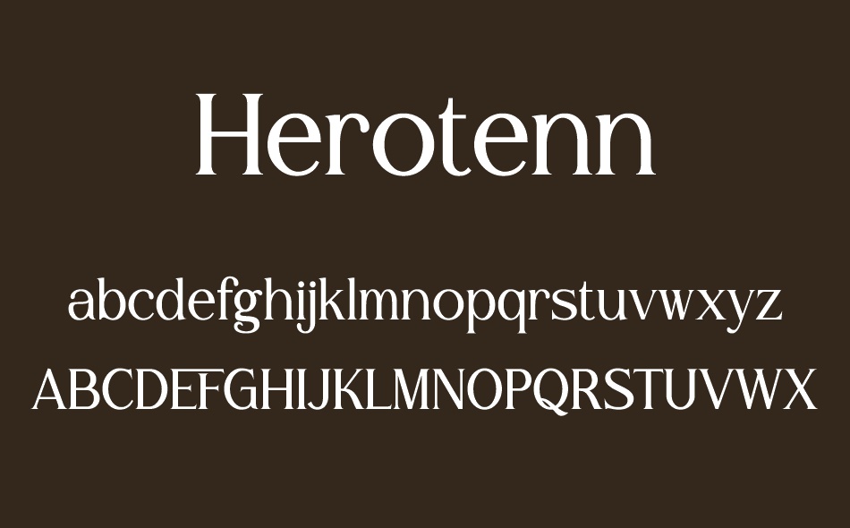 Herotenn font