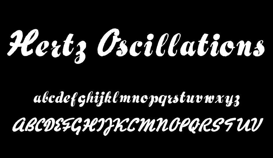 Hertz Oscillations font