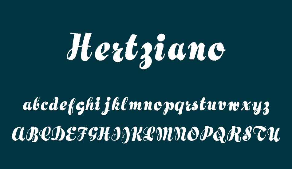 Hertziano font