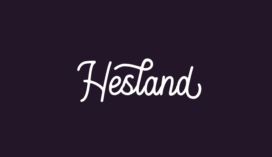 Hesland font big