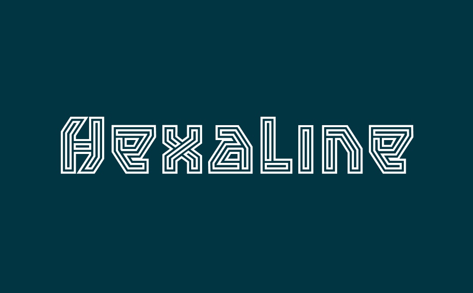 Hexaline font big