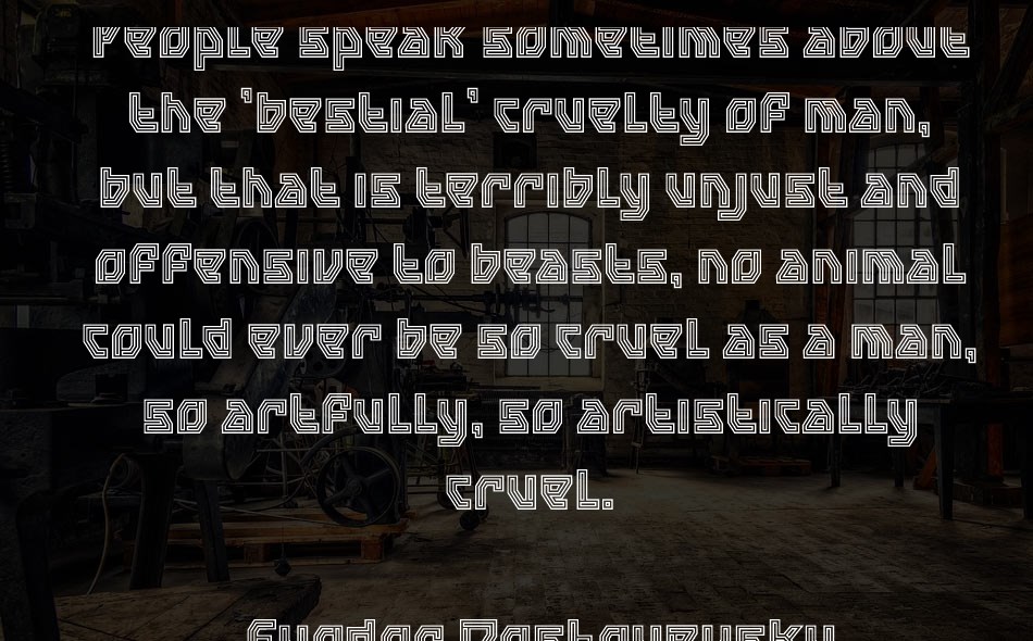 Hexaline font text