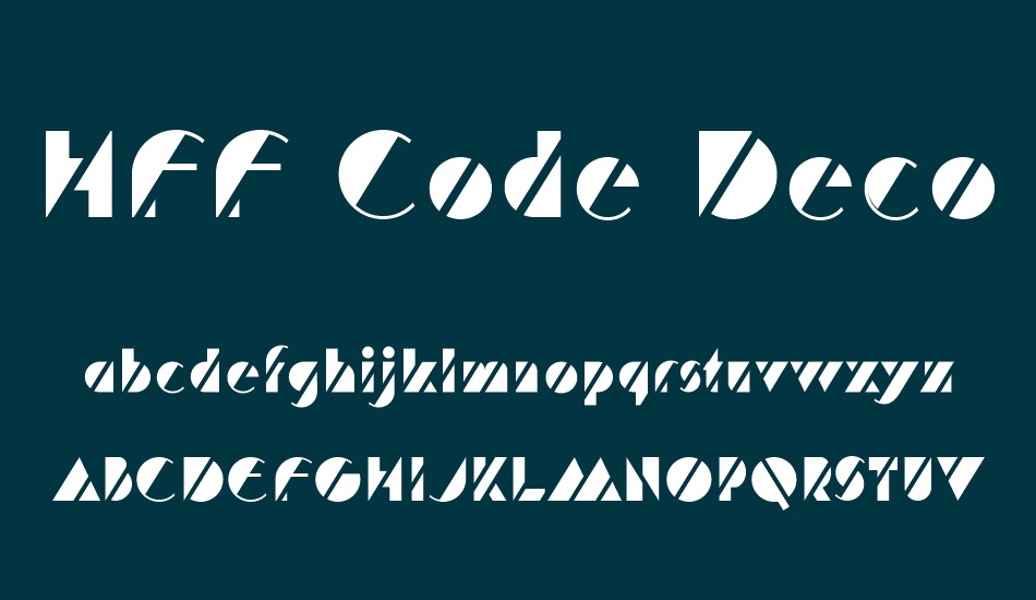 HFF Code Deco font