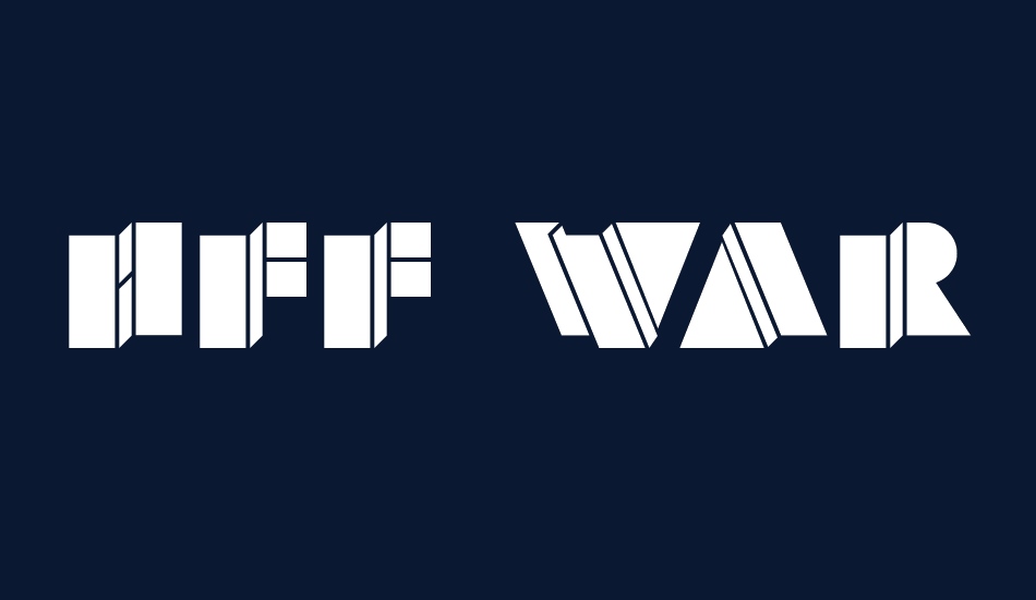 HFF Warped Zone font big