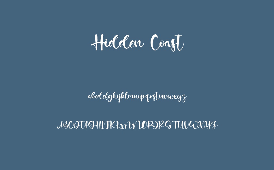 Hidden Coast font