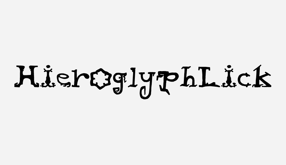 HieroglyphLicks font big