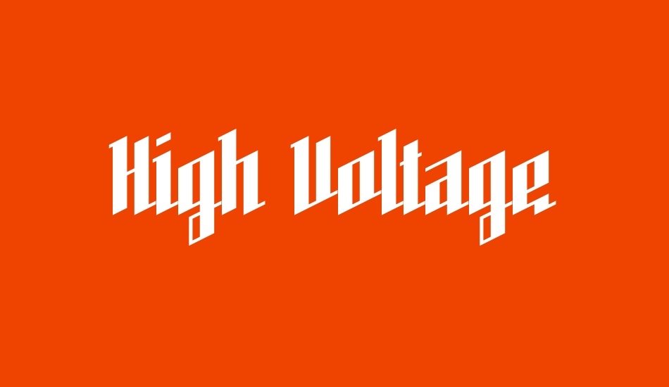 High Voltage font big