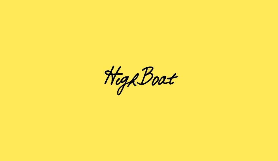 HighBoat font big