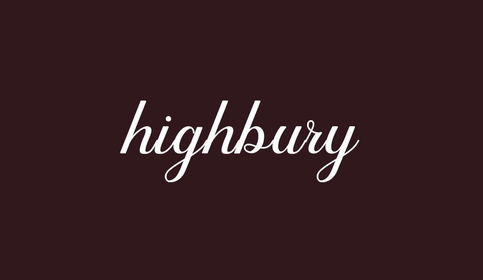 highbury font big