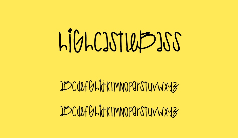 HighCastleBass font