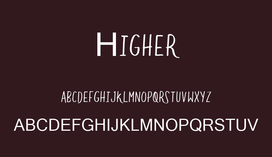 Higher font