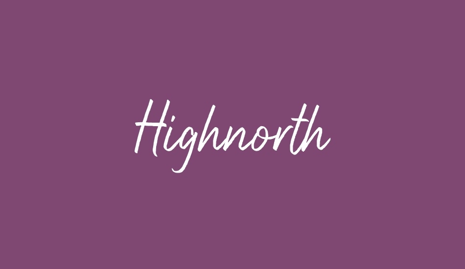 Highnorth font big