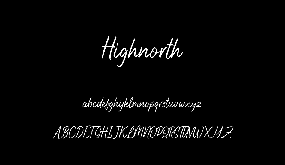 Highnorth font