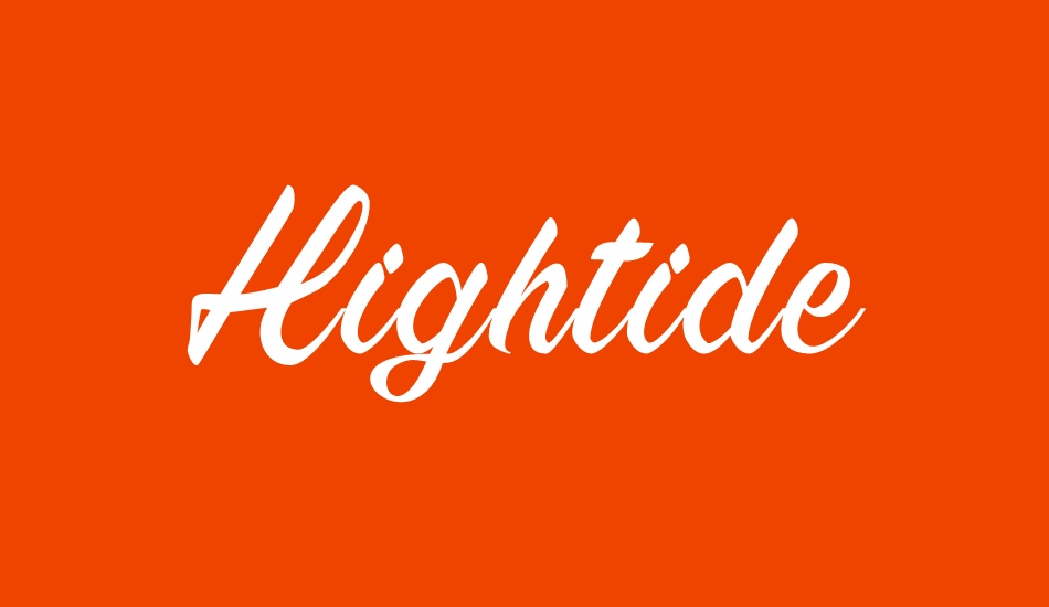 Hightide font big