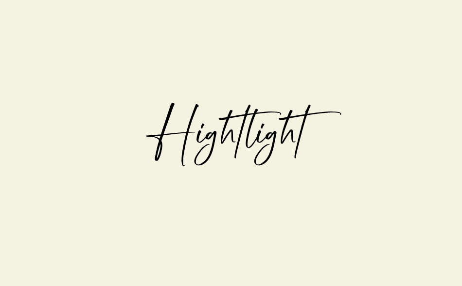 Hightlight font big